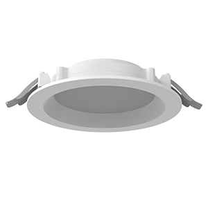 15 ВТ 3000 К КРУГЛЫЙ ВСТРАИВАЕМЫЙ 176X51 ММ IP65/40 RAL9003 БЕЛЫЙ МУАР С РАССЕИВАТЕЛЕМ ОПАЛ DALI